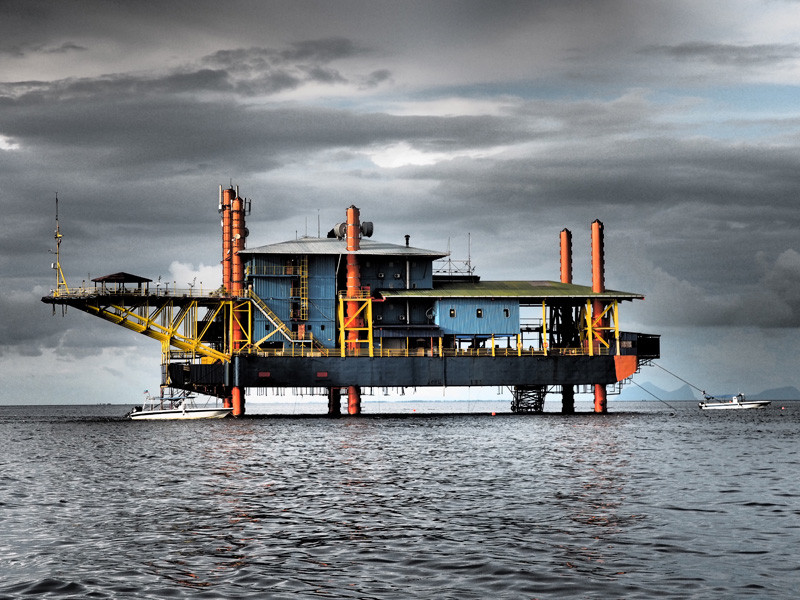 You can stay in a converted oil rig in Malaysia and go diving