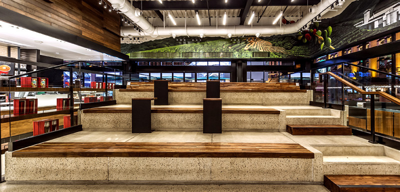 Starbucks just opened a new location with stadium style seating