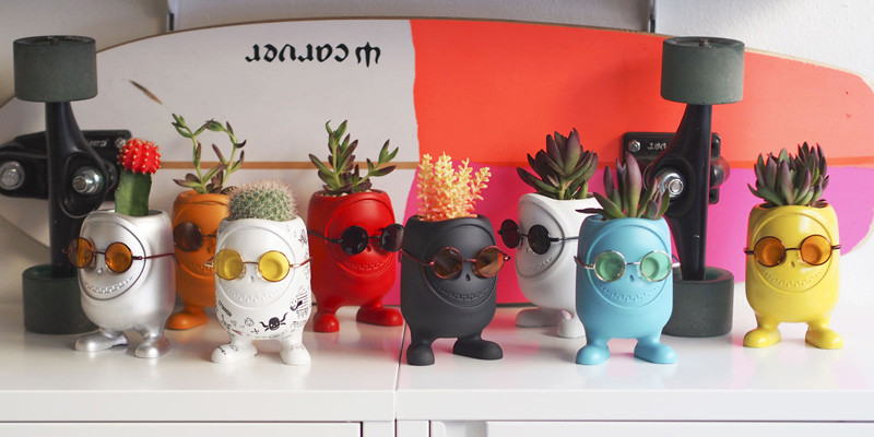 These little monster planters have a bit of an attitude