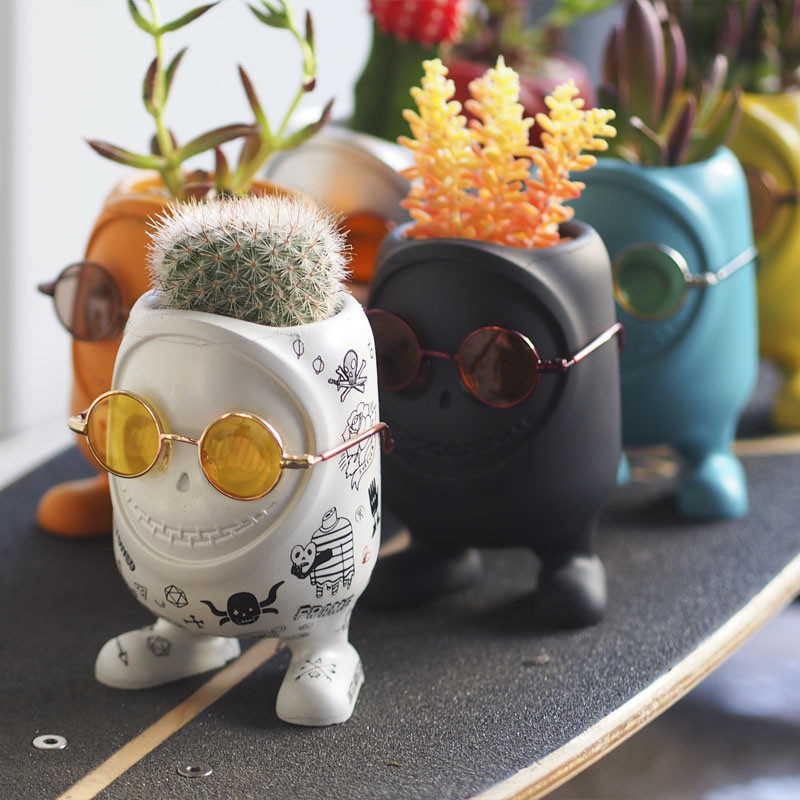 These little monster planters have a bit of an attitude