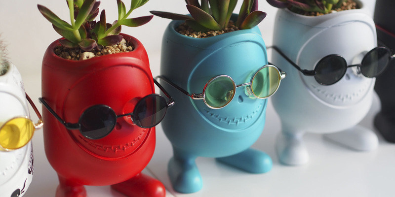 These little monster planters have a bit of an attitude