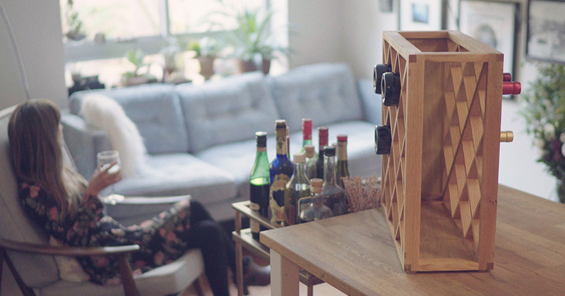 An Illusionist Has Created A Puzzling Wine Rack