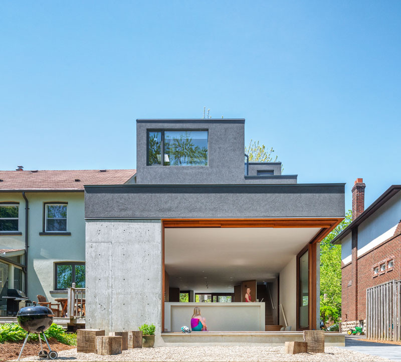 The Bala Line House, located in Toronto, Canada, and designed by Williamson Chong Architects.