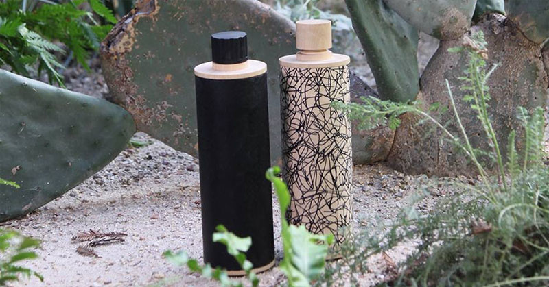 This Water Bottle Is Made From Wood Instead Of Plastic