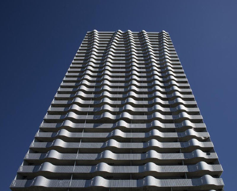 Citygate Tower in Vienna, Austria, designed by Querkraft Architekten.