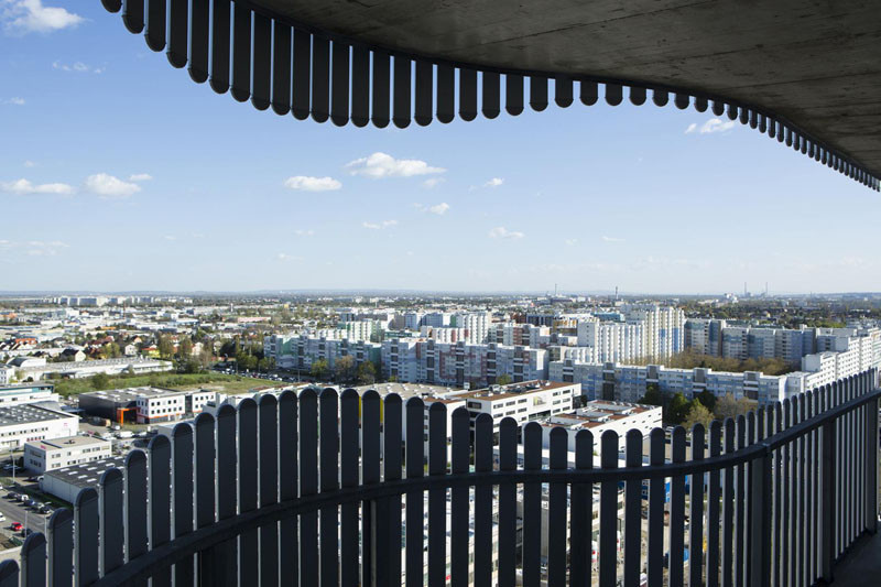 Citygate Tower in Vienna, Austria, designed by Querkraft Architekten.