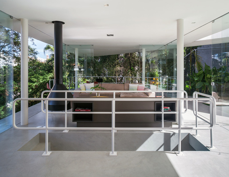 The Marquise House in Sao Paulo, Brazil, designed by FGMF (Forte, Gimenes & Marcondes Ferraz Arquitectos).