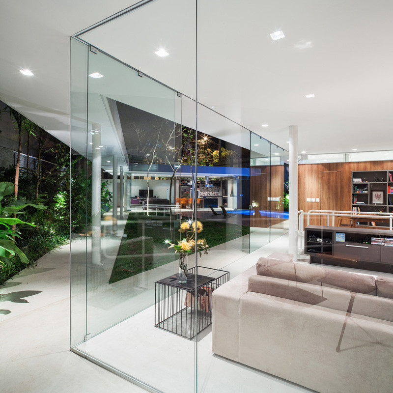 The Marquise House in Sao Paulo, Brazil, designed by FGMF (Forte, Gimenes & Marcondes Ferraz Arquitectos).