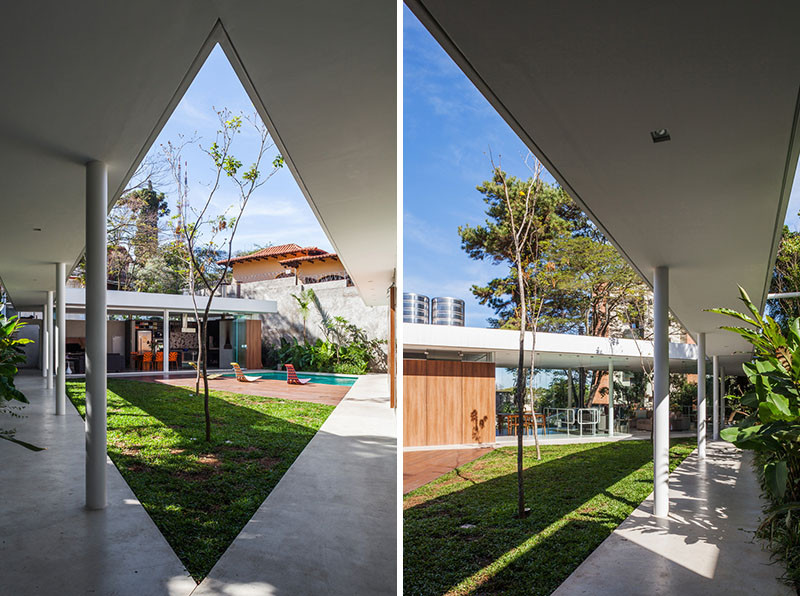 The Marquise House in Sao Paulo, Brazil, designed by FGMF (Forte, Gimenes & Marcondes Ferraz Arquitectos).