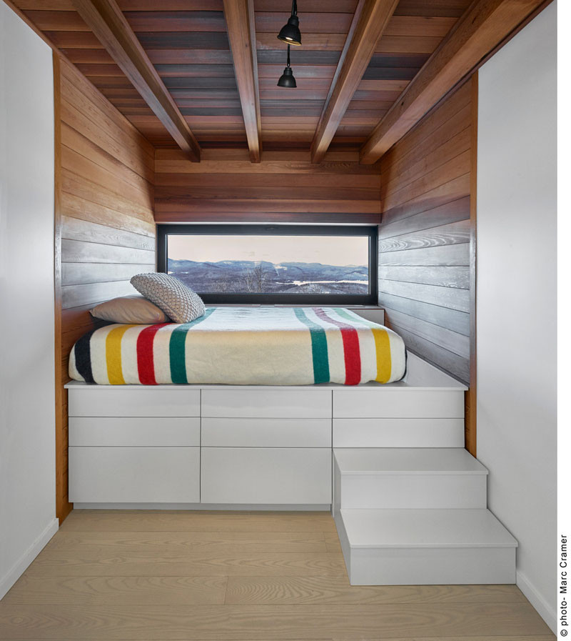 Laurentian Ski Chalet in Lac Archambault, Quebec, designed by robitaille.curtis