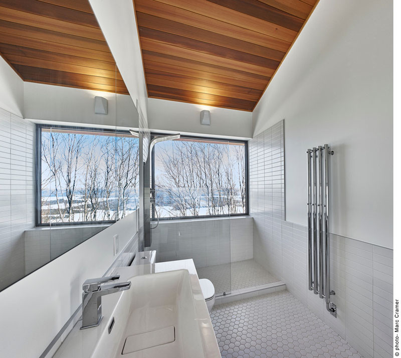 Laurentian Ski Chalet in Lac Archambault, Quebec, designed by robitaille.curtis