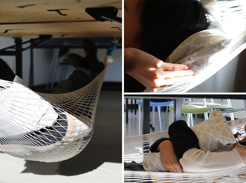 Sweet desk hammock lets you take a nap in a snap