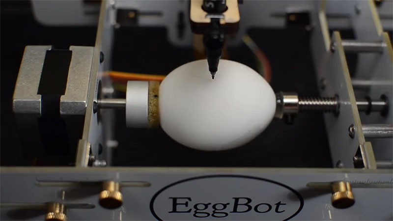 Learn how these patterns were put on eggs and watch what happens when they are turned