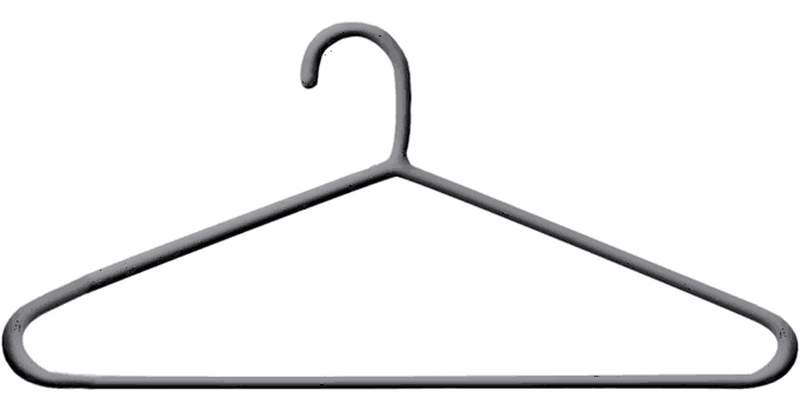 The design of these hangers is solving a problem we didn't know existed