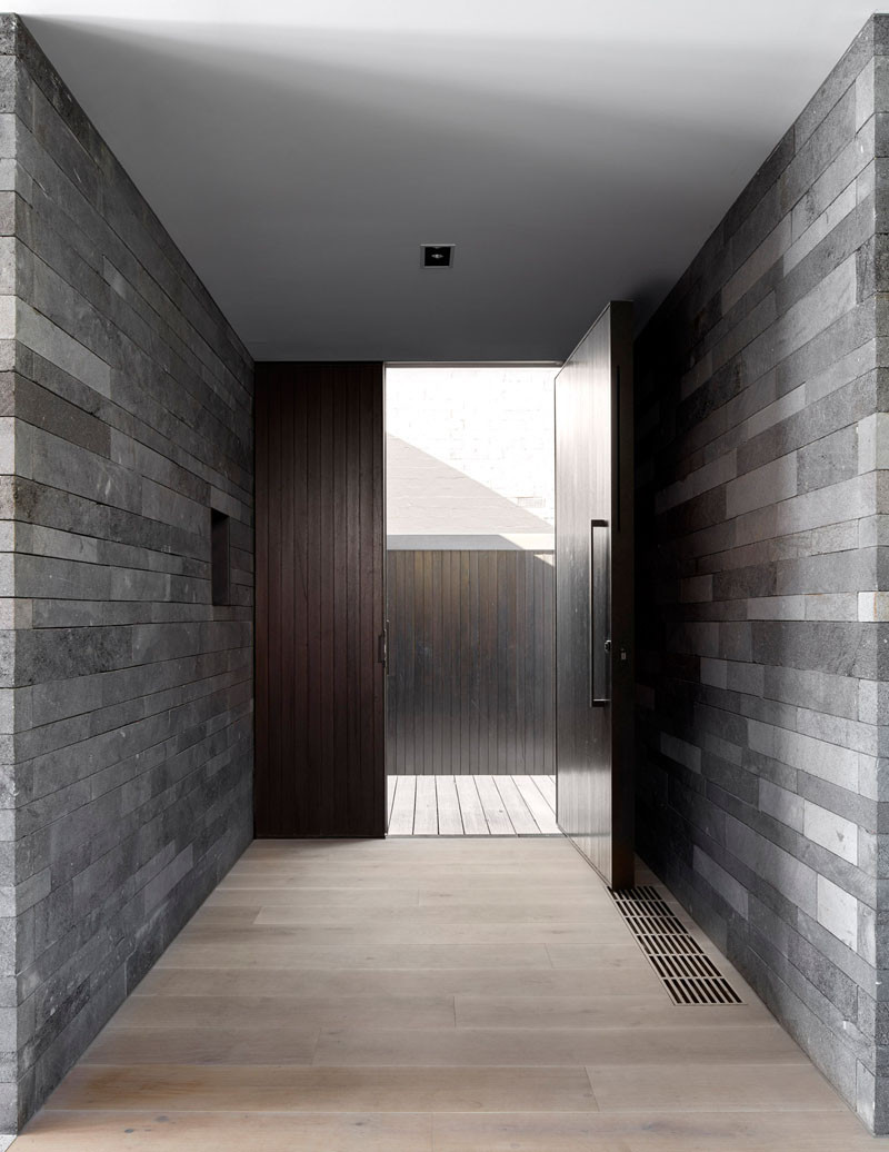 Design Detail - Lava Stone Is Used To Create A Natural Look For This Home