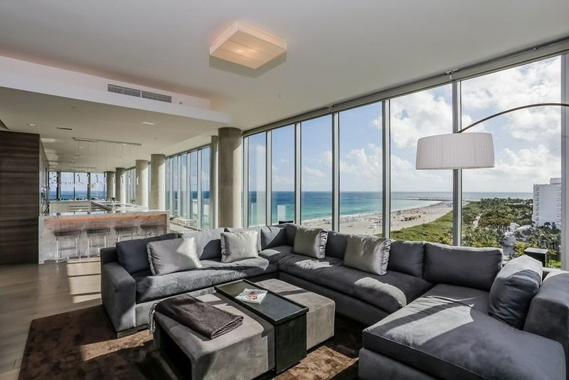 Take a quick look around this two-story luxurious penthouse in Miami