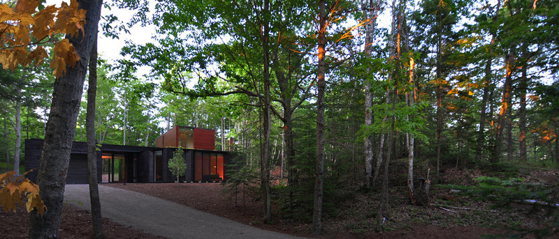 The Pleated House in Wisconsin, USA, designed by Johnsen Schmaling Architects