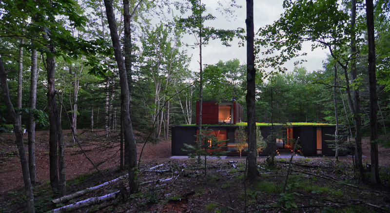 The Pleated House in Wisconsin, USA, designed by Johnsen Schmaling Architects