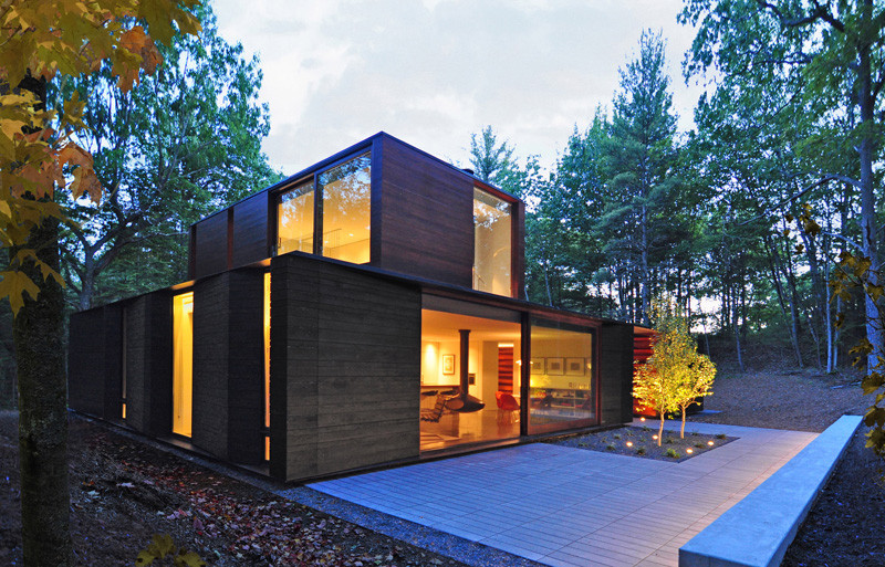 The Pleated House in Wisconsin, USA, designed by Johnsen Schmaling Architects
