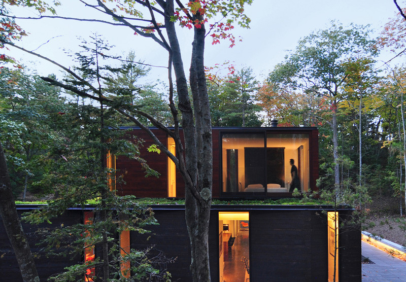 The Pleated House in Wisconsin, USA, designed by Johnsen Schmaling Architects