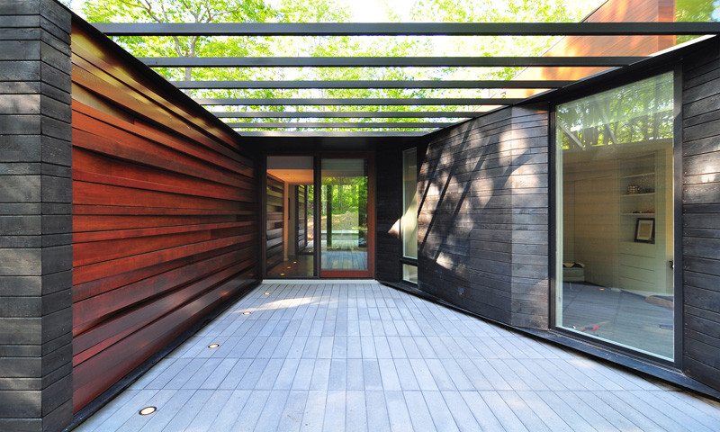 The Pleated House in Wisconsin, USA, designed by Johnsen Schmaling Architects