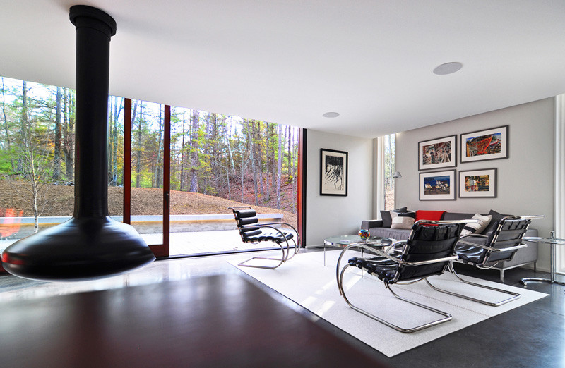 The Pleated House in Wisconsin, USA, designed by Johnsen Schmaling Architects