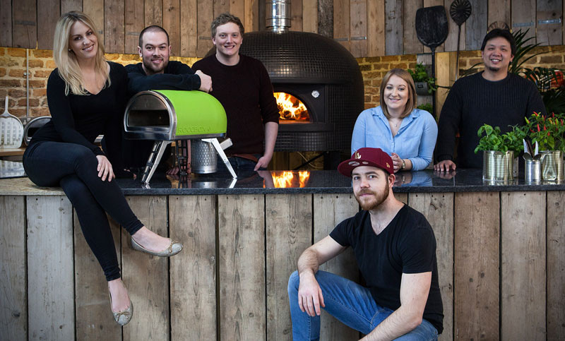 The Roccbox, a portable stone bake pizza oven.