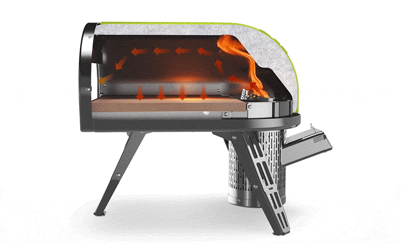 The Roccbox, a portable stone bake pizza oven.