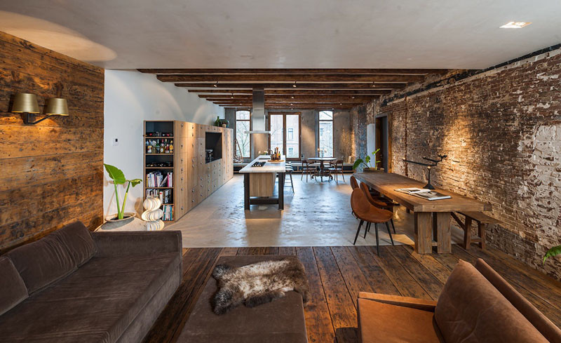 Look at this surprising renovation of an office turned into a family home