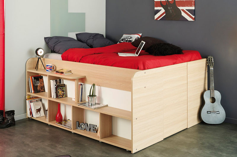 Small Space Storage Solution - This Bed Has Plenty Of Storage Space Built Into The Design