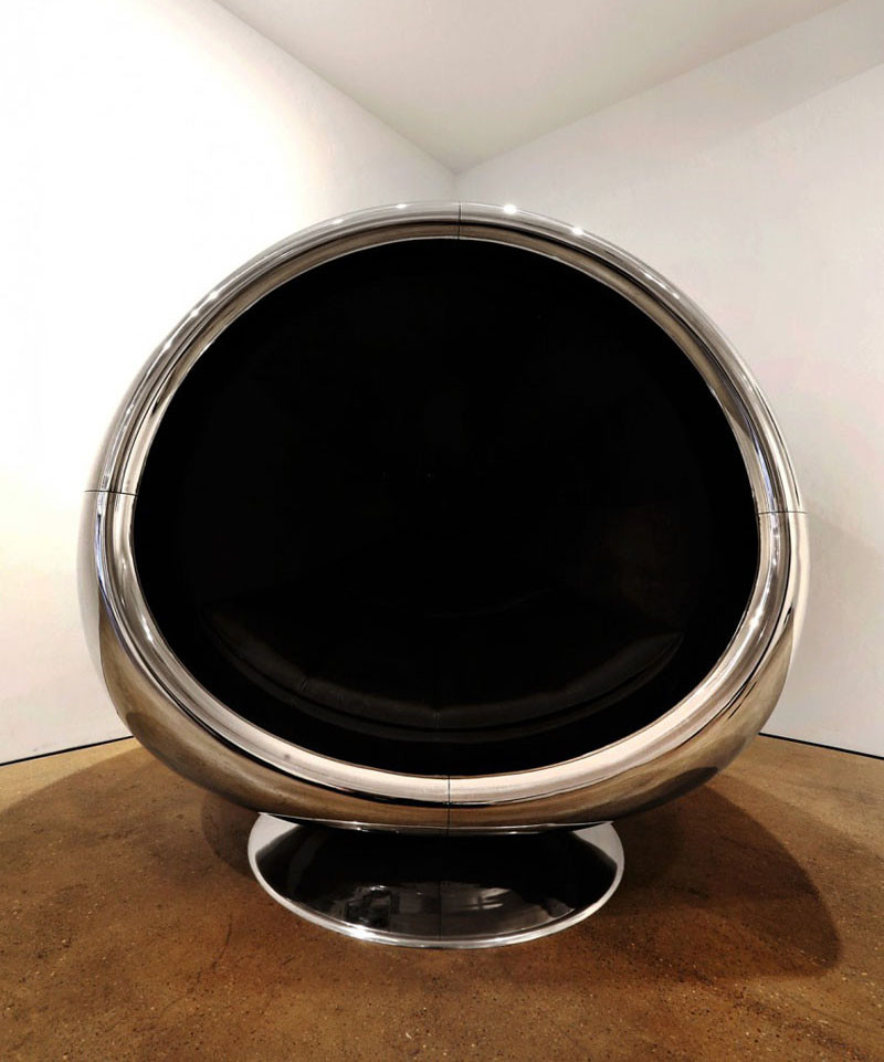 This chair is made from a 737 BOEING engine cover