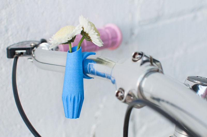 Decorate your bike this spring with cute little flower vases