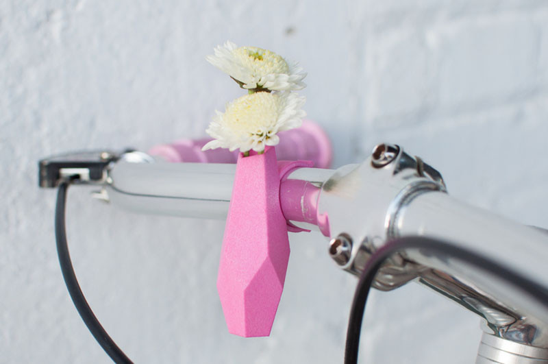 Decorate your bike this spring with cute little flower vases