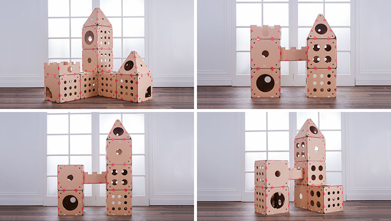 BoxKitty, a modular cardboard cat castle