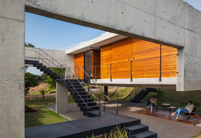 Two Beams House, located in Tibau do Sul, Brazil, and designed by Yuri Vital