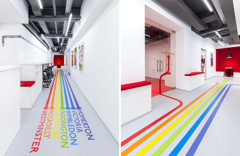 Colourful Lines Inspired By The London Underground Lead You To Classrooms At This Language School