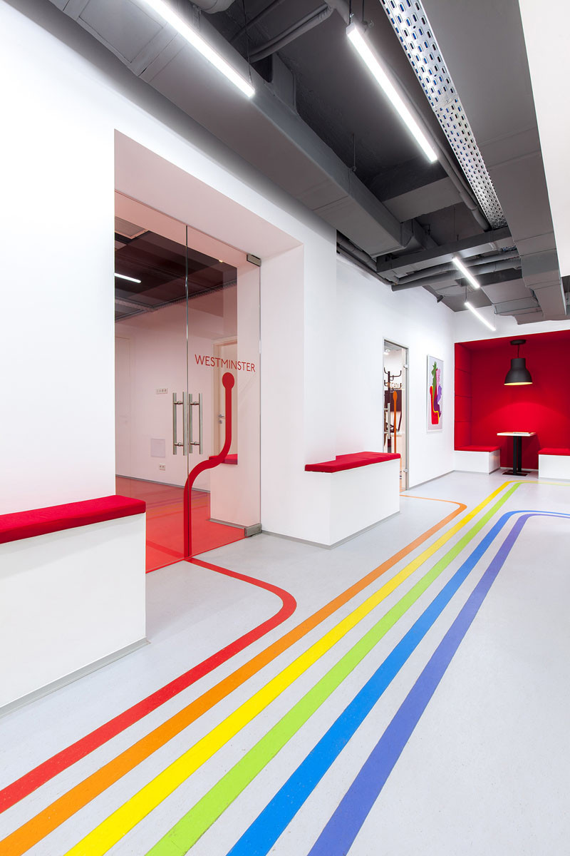 Colourful Lines Inspired By The London Underground Lead You To Classrooms At This Language School