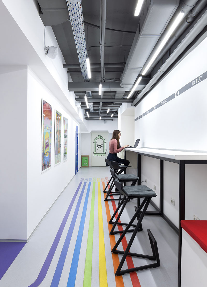 Colourful Lines Inspired By The London Underground Lead You To Classrooms At This Language School