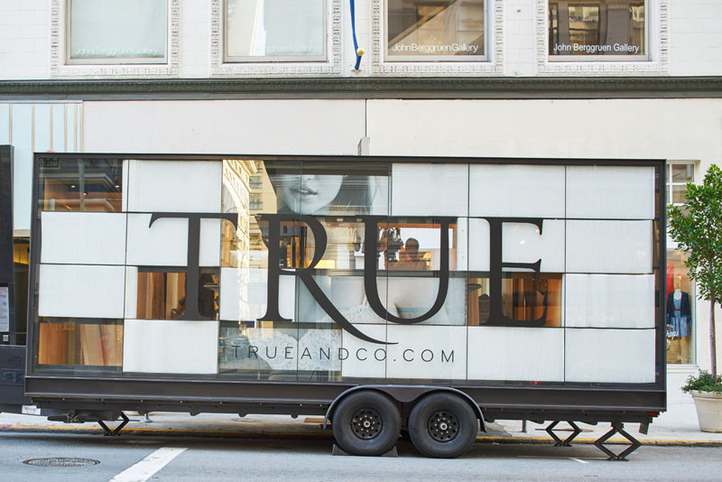 The 'Try-on Truck for True & Co., designed by Mobile Office Architects and Spiegel Aihara Workshop