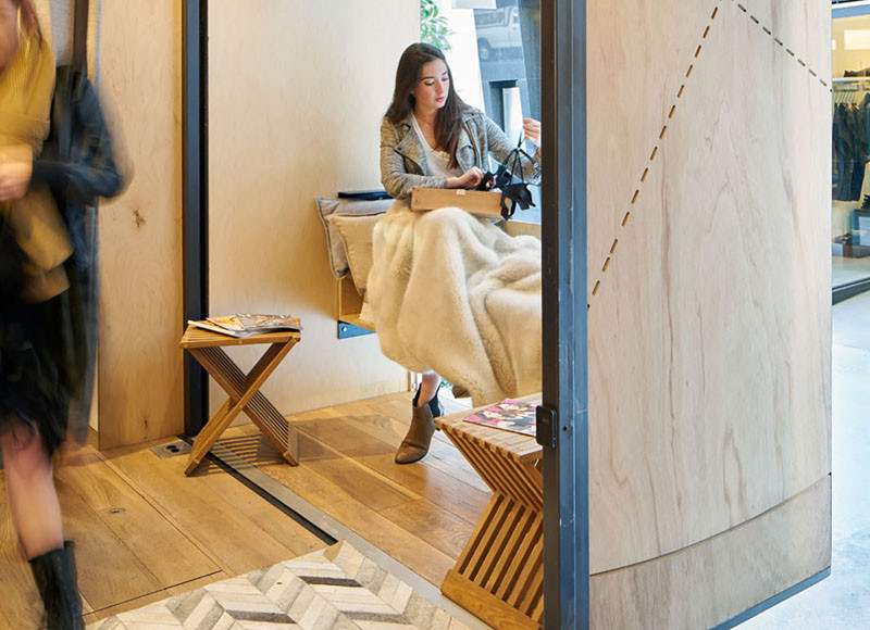 The 'Try-on Truck for True & Co., designed by Mobile Office Architects and Spiegel Aihara Workshop