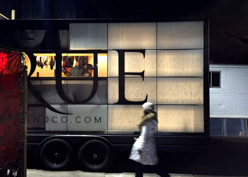 The 'Try-on Truck for True & Co., designed by Mobile Office Architects and Spiegel Aihara Workshop