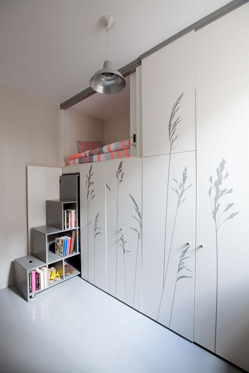 See how this tiny 86 square foot room was renovated into an apartment with everything you need