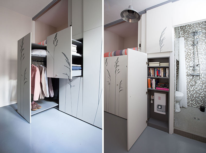 See how this tiny 86 square foot room was renovated into an apartment with everything you need