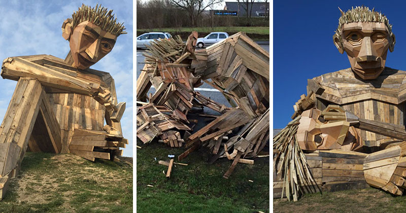 This Sculpture Was Destroyed In A Storm And Brought Back To Life