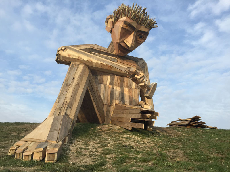 This Sculpture Was Destroyed In A Storm And Brought Back To Life