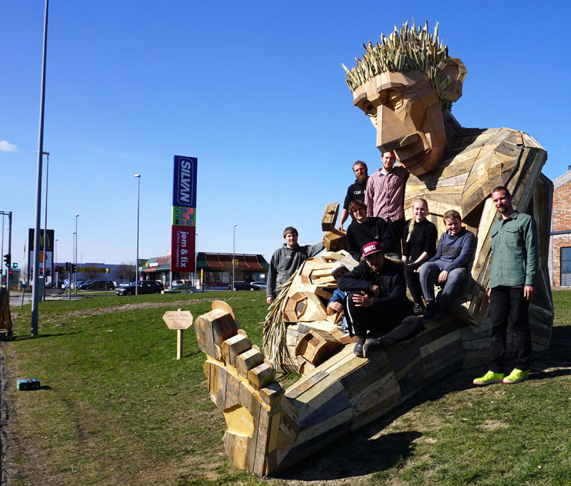 This Sculpture Was Destroyed In A Storm And Brought Back To Life