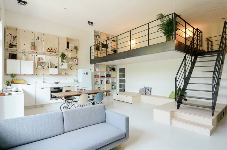 An Old School Building Was Converted Into A New Apartment For A Young ...