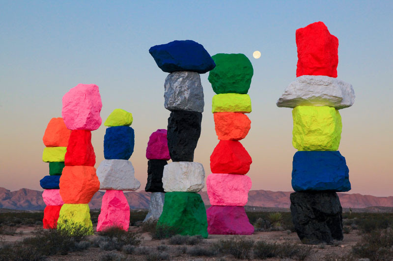 'Seven Magic Mountains' by Ugo Rondinone