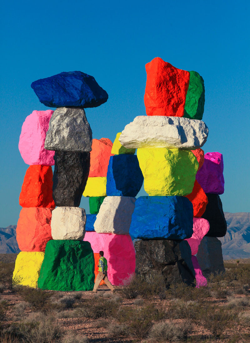 'Seven Magic Mountains' by Ugo Rondinone