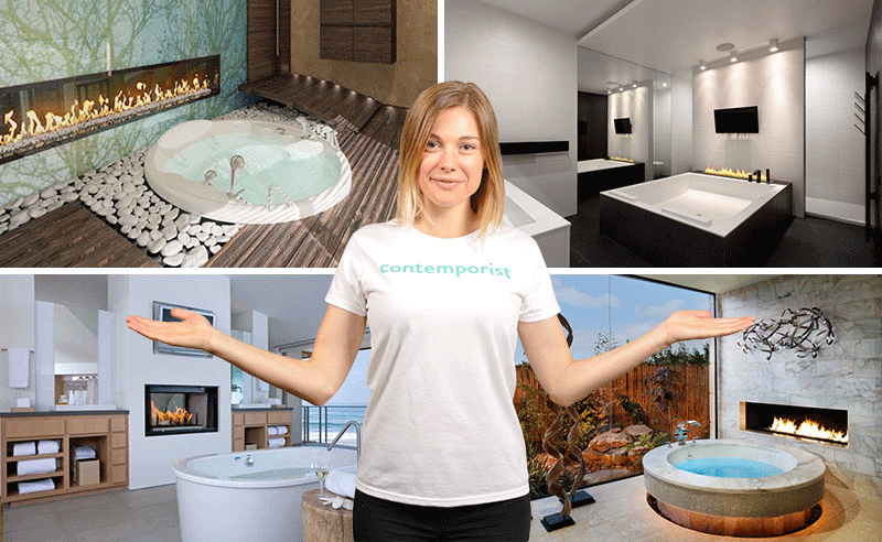 Vote Now - Would You Include A Fireplace In Your Bathroom?